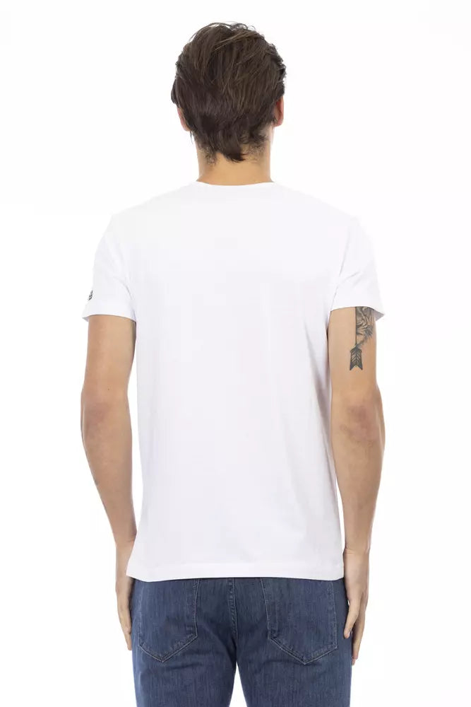 Trussardi Action White Cotton T-Shirt | Regal Royce