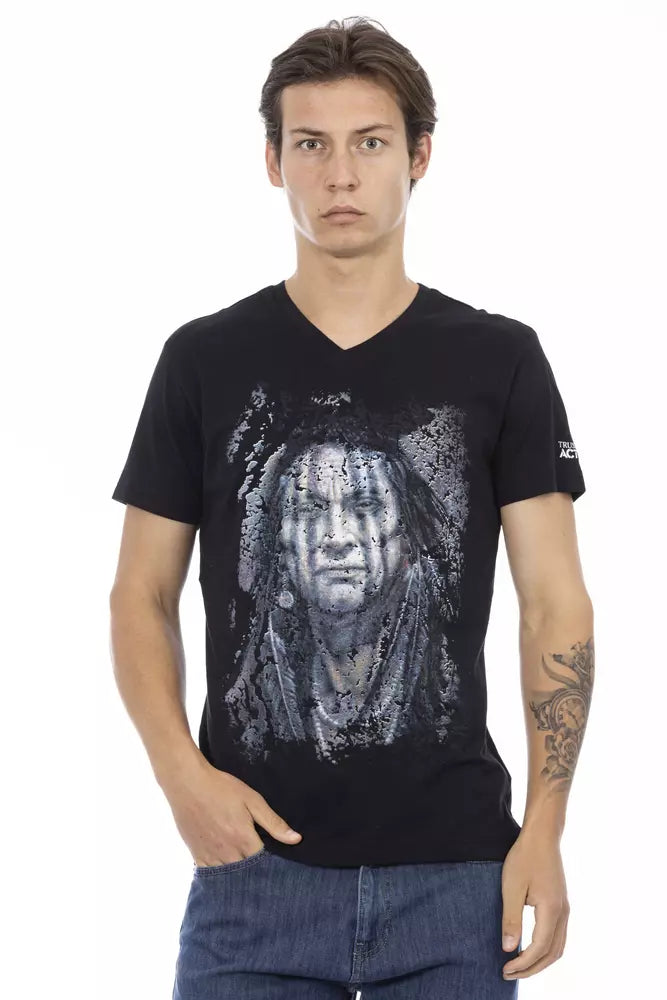 Trussardi Action Black Cotton Men's T-Shirt | Regal Royce