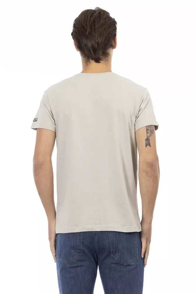 Trussardi Action Beige Cotton T-Shirt