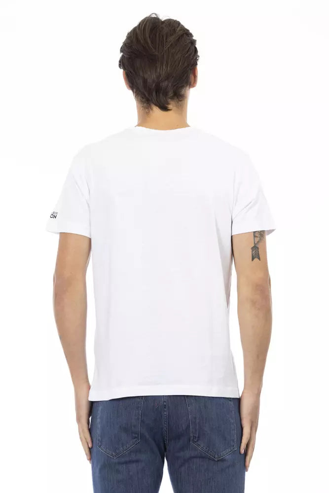 Trussardi Action White Cotton Men's T-Shirt | Regal Royce