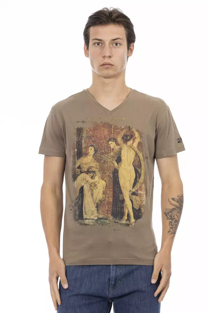 Trussardi Action Brown Cotton T-Shirt