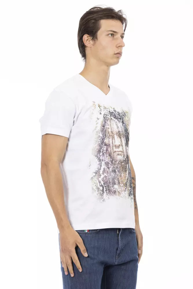 Trussardi Action White Cotton T-Shirt