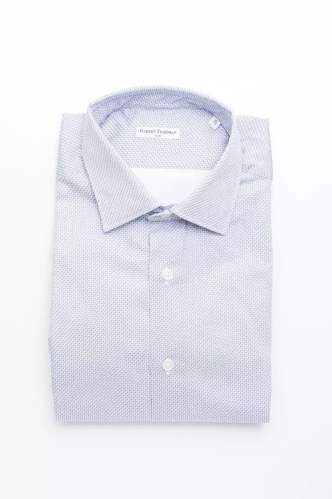 Robert Friedman Light Blue Cotton Shirt
