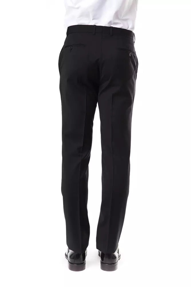 Uominitaliani Gray Wool Men's Suit Pants | Regal Royce