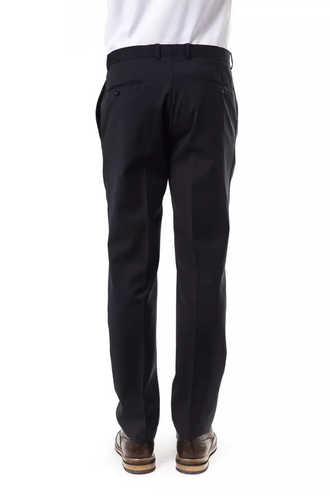 Uominitaliani Gray Wool Men Pants | Regal Royce