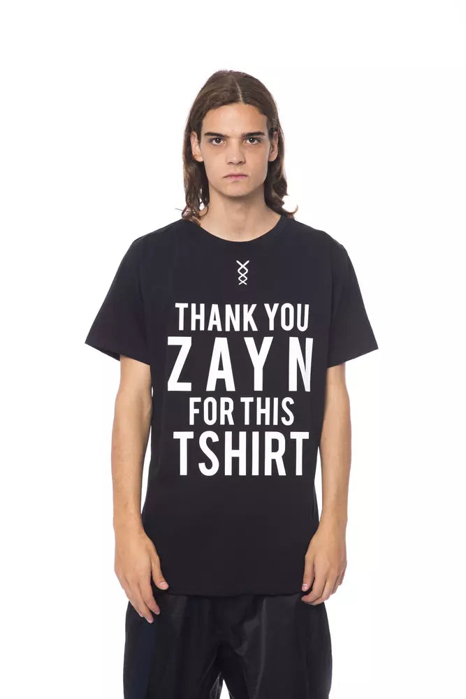 Nicolo Tonetto Black Cotton T-Shirt