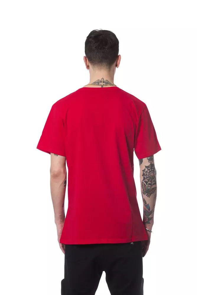 Nicolo Tonetto Red Cotton Men's T-Shirt | Regal Royce
