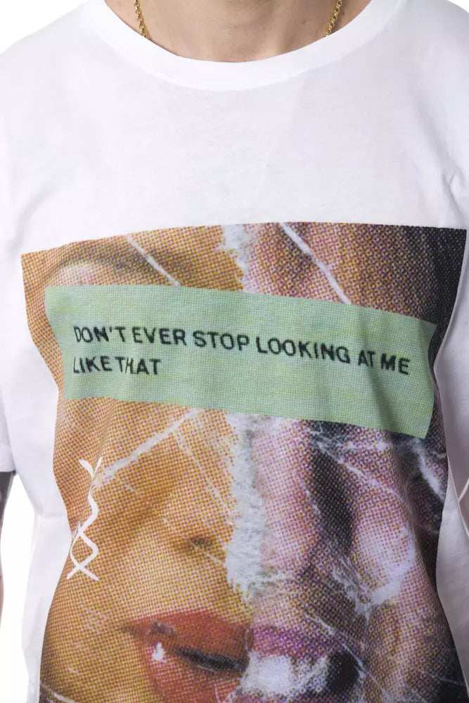 Nicolo Tonetto White Cotton Men T-Shirt | Regal Royce