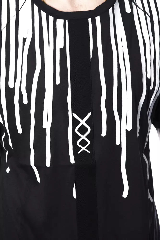 Nicolo Tonetto Black Cotton Men T-Shirt | Regal Royce