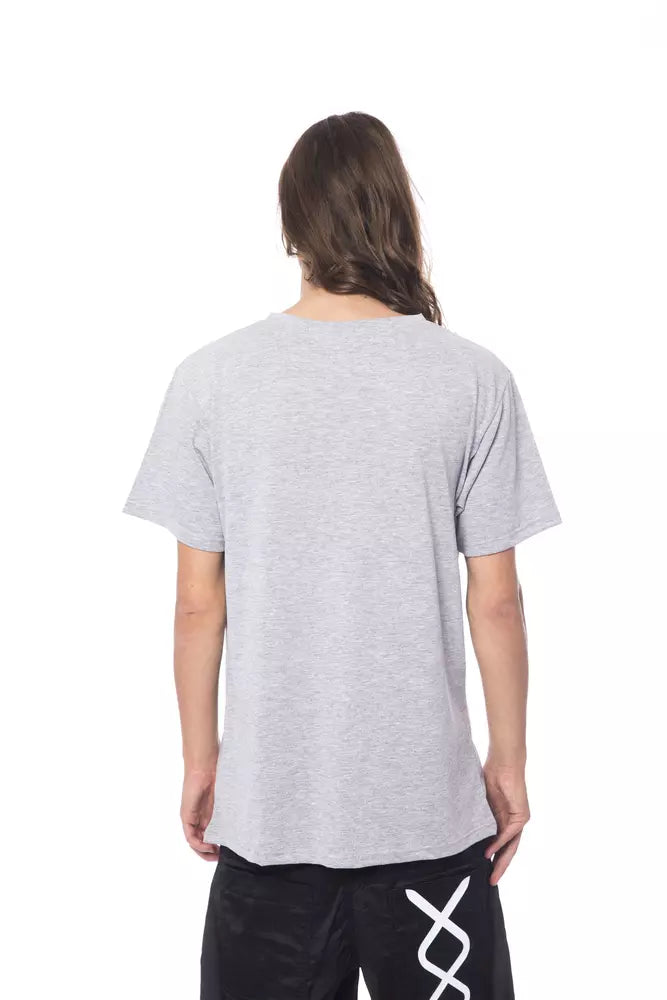 Nicolo Tonetto Gray Cotton Men T-Shirt | Regal Royce