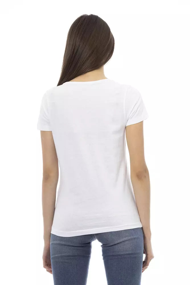 Trussardi Action White Cotton T-Shirt | Regal Royce