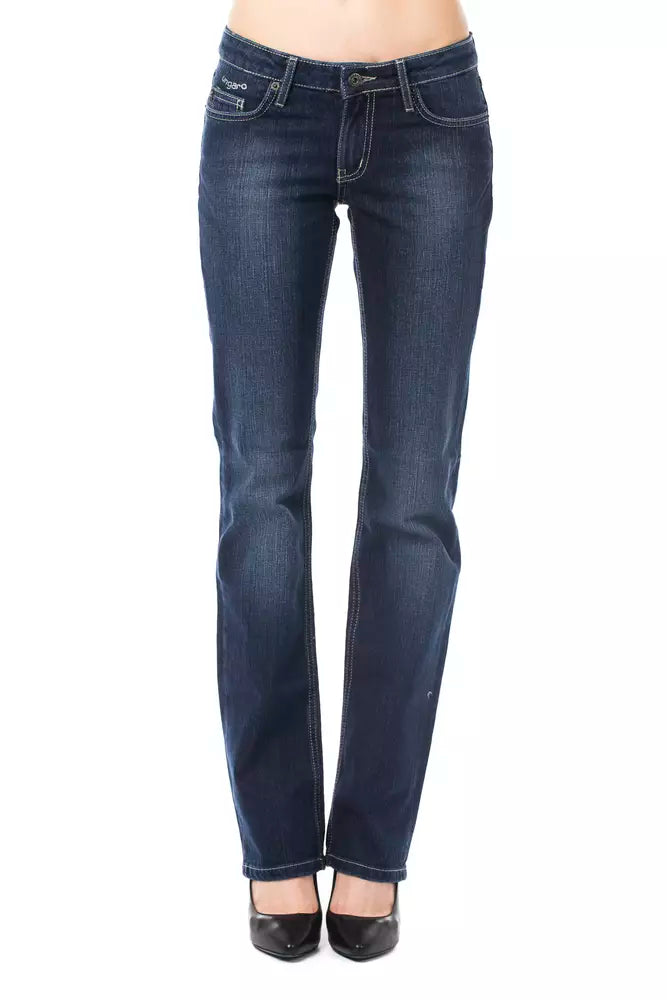 Ungaro Fever Blue Cotton Women Jeans | Regal Royce