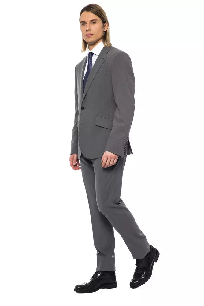 Billionaire Italian Couture Gray Wool Men's Blazer | Regal Royce