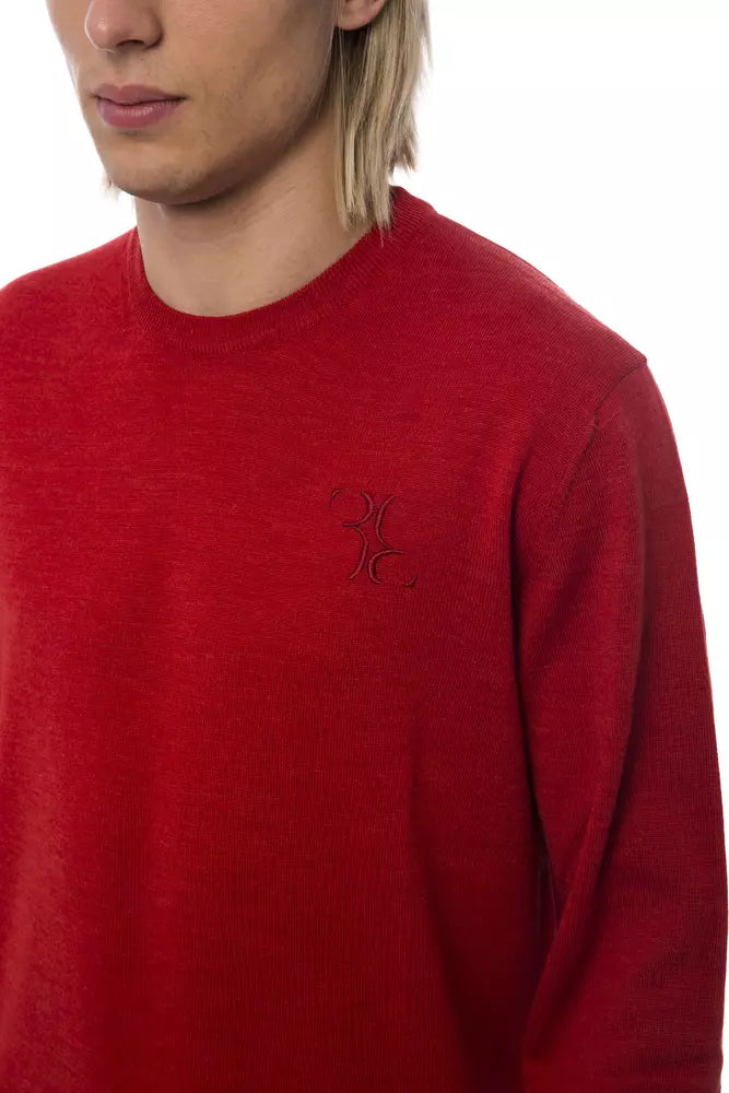 Billionaire Italian Couture Red Merino Wool Sweater