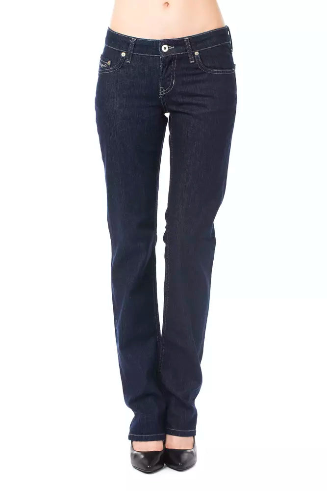 Ungaro Fever Blue Cotton Women's Jeans | Regal Royce