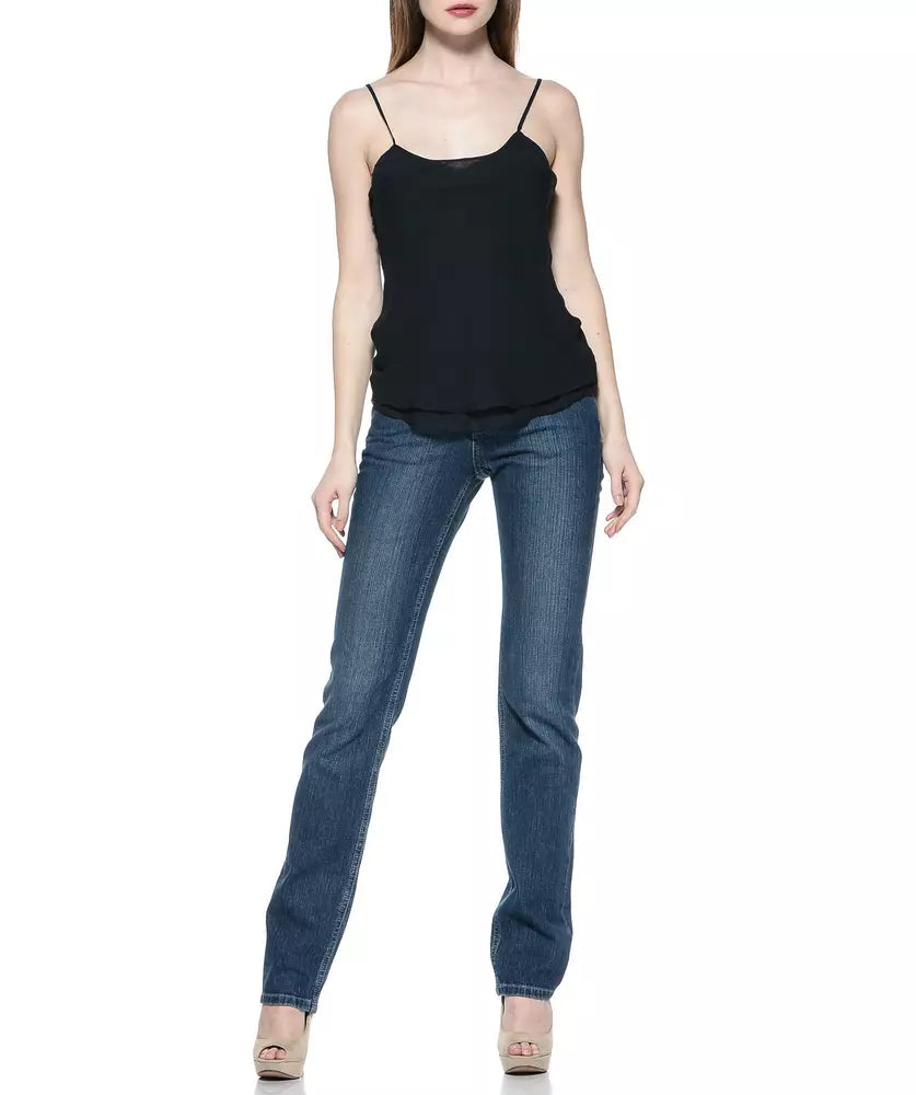 Ungaro Fever Blue Cotton Women Jeans | Regal Royce