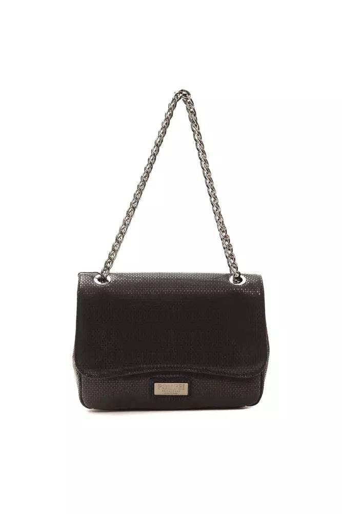 Pompei Donatella Black Leather Women Crossbody Bag | Regal Royce