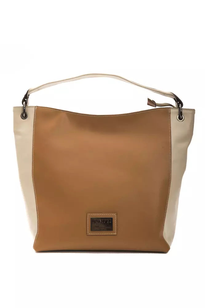 Pompei Donatella Brown Leather Women Shoulder Bag | Regal Royce