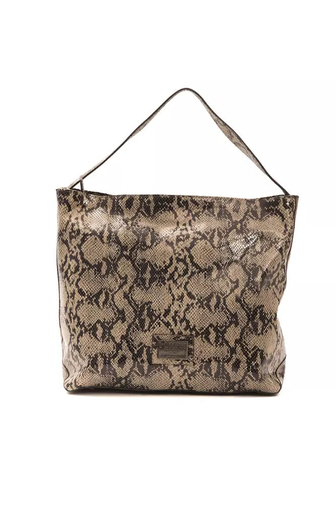 Pompei Donatella Brown Leather Women Shoulder Bag | Regal Royce