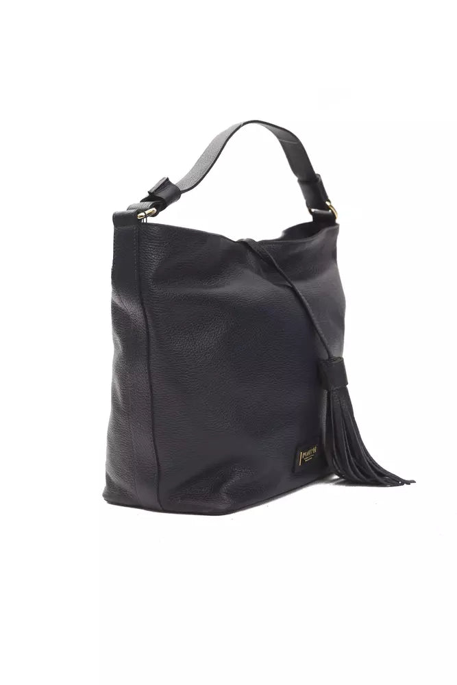 Pompei Donatella Gray Leather Women Shoulder Bag | Regal Royce