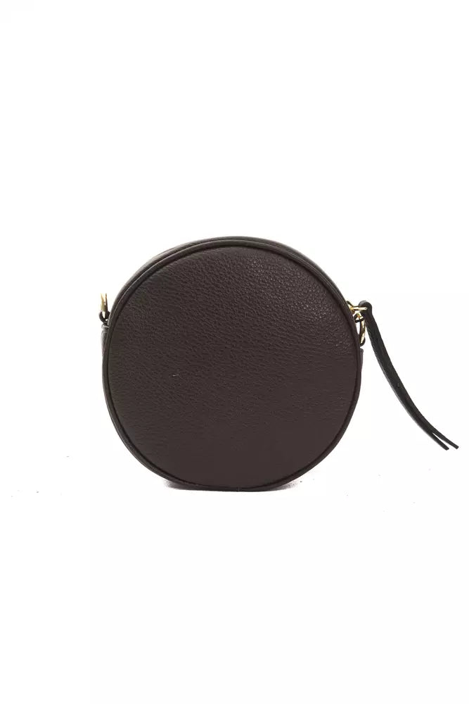 Pompei Donatella Brown Leather Women Crossbody Bag | Regal Royce
