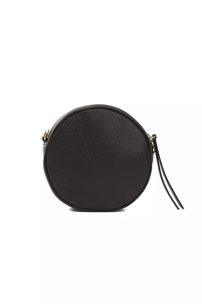 Pompei Donatella Black Leather Women Crossbody Bag | Regal Royce
