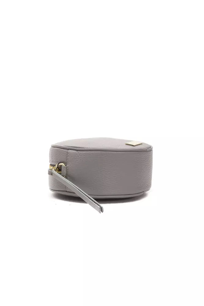 Pompei Donatella Gray Leather Women Crossbody Bag | Regal Royce