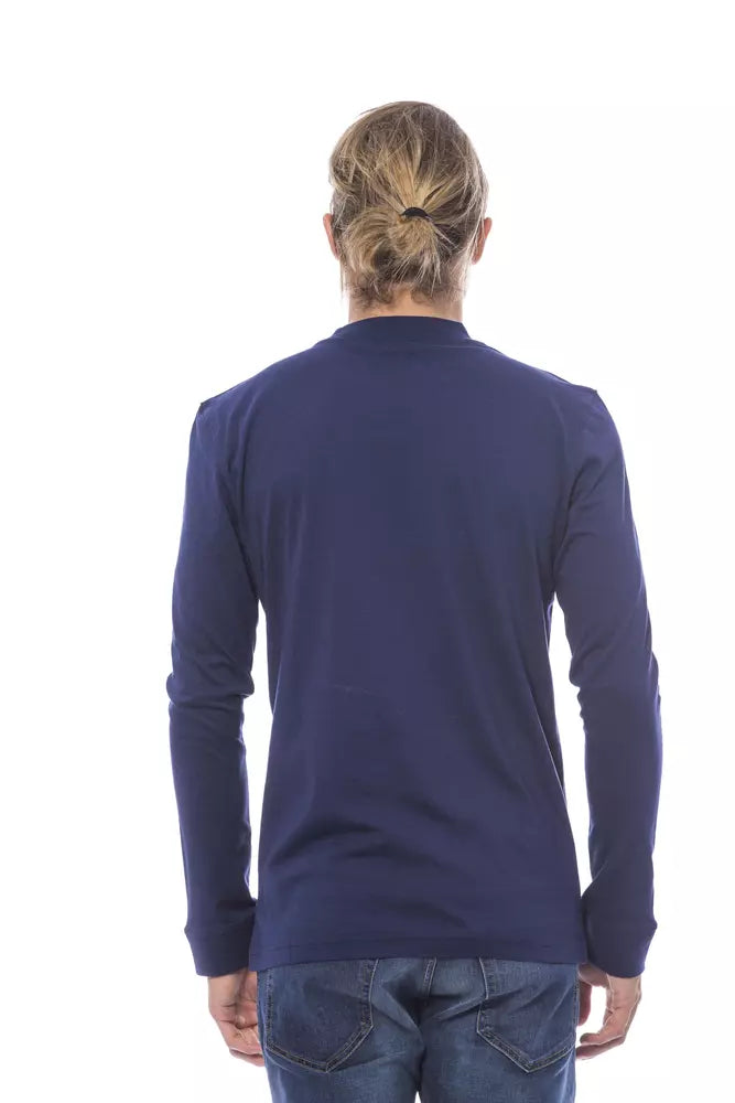 Verri Blue Cotton Men's Sweater | Regal Royce