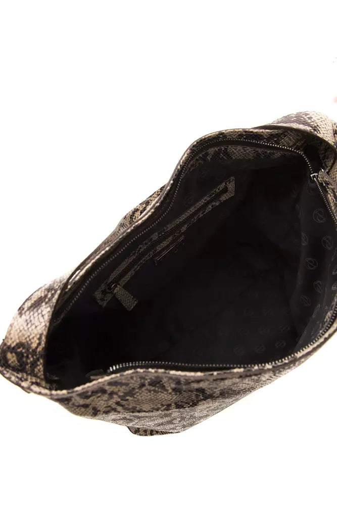 Pompei Donatella Brown Leather Women Shoulder Bag | Regal Royce