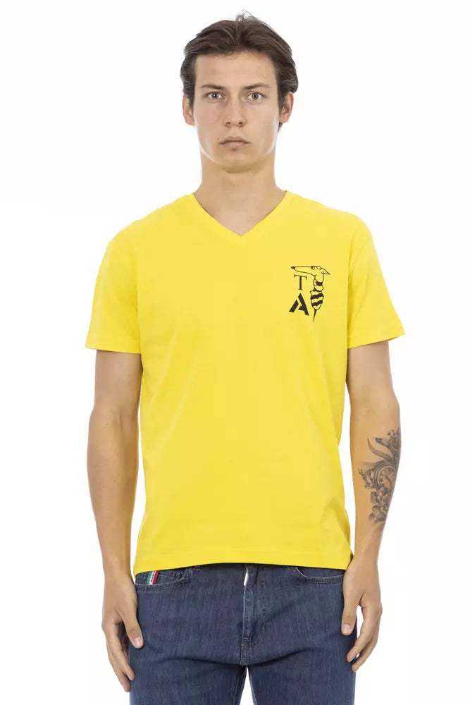 Trussardi Action Yellow Cotton T-Shirt