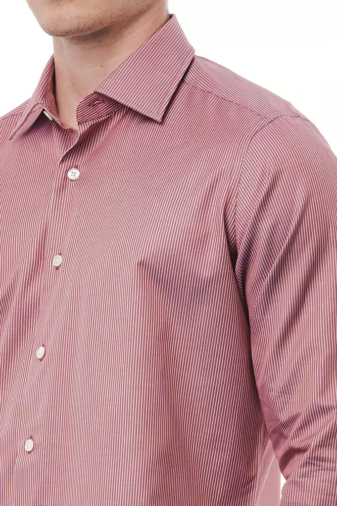 Bagutta Red Cotton Men Shirt | Regal Royce