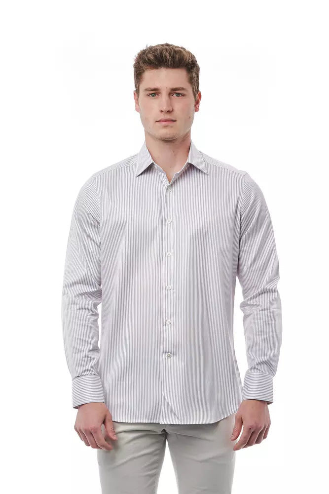 Bagutta White Cotton Men Shirt | Regal Royce