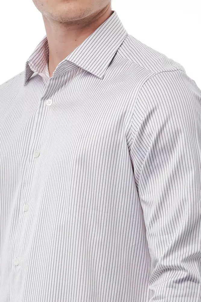 Bagutta White Cotton Men Shirt | Regal Royce