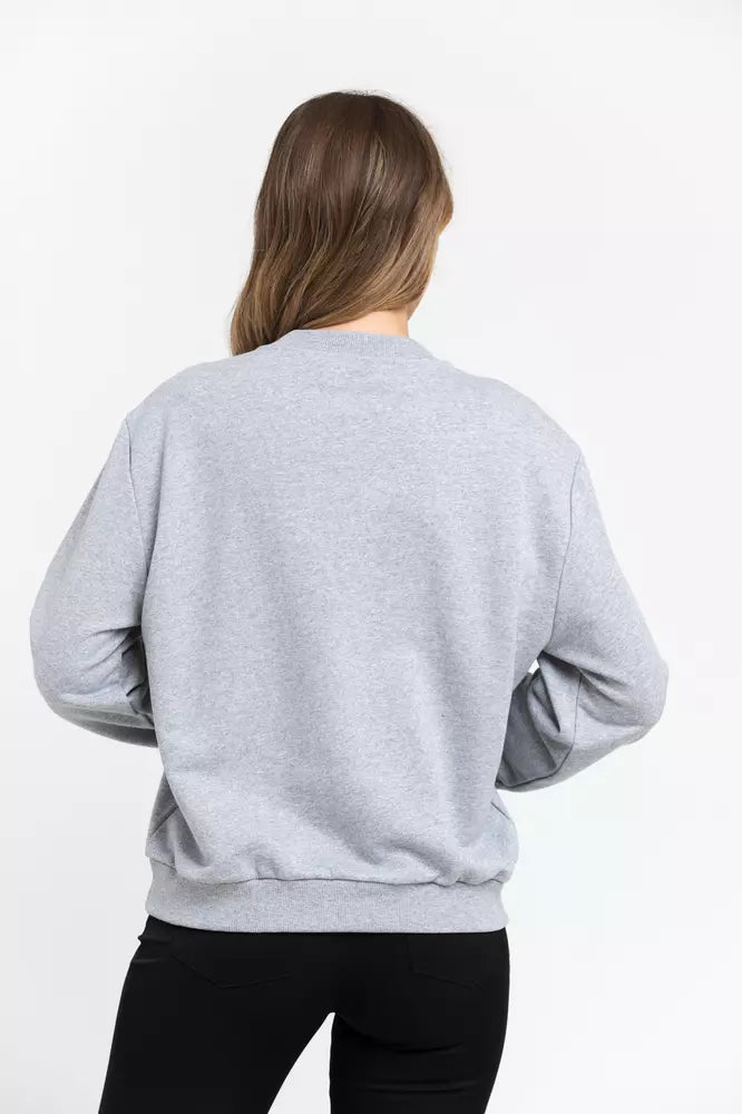 Trussardi Gray Cotton Women Sweatshirt | Regal Royce