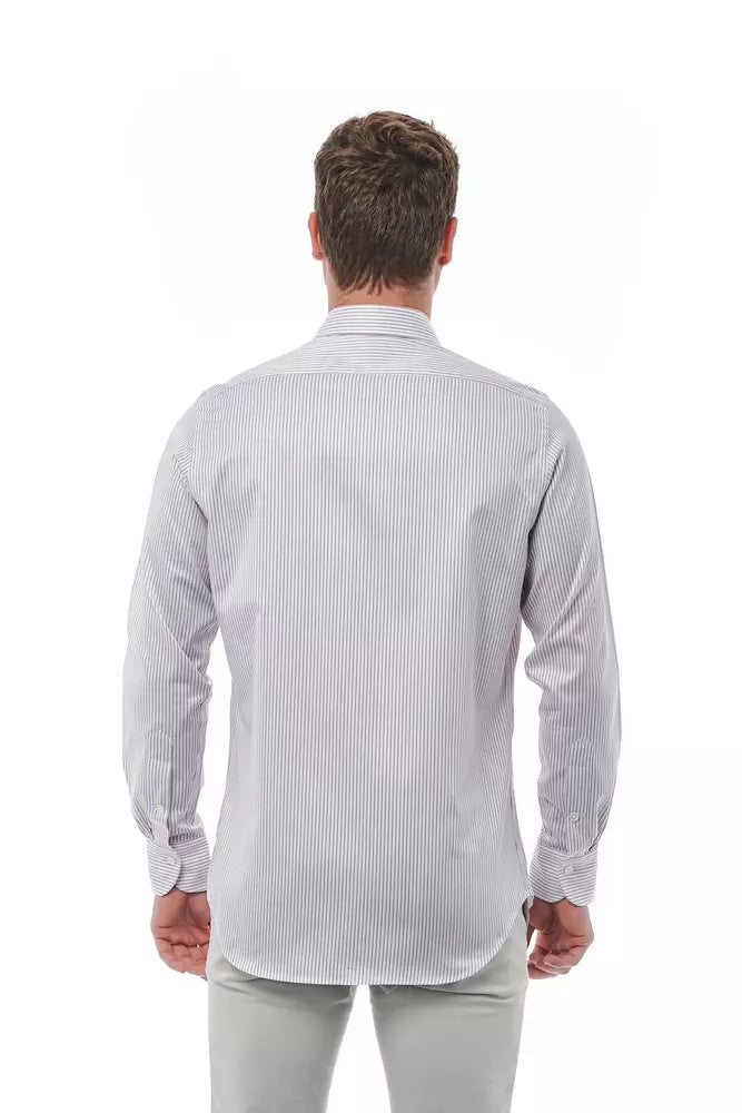 Bagutta White Cotton Men Shirt | Regal Royce