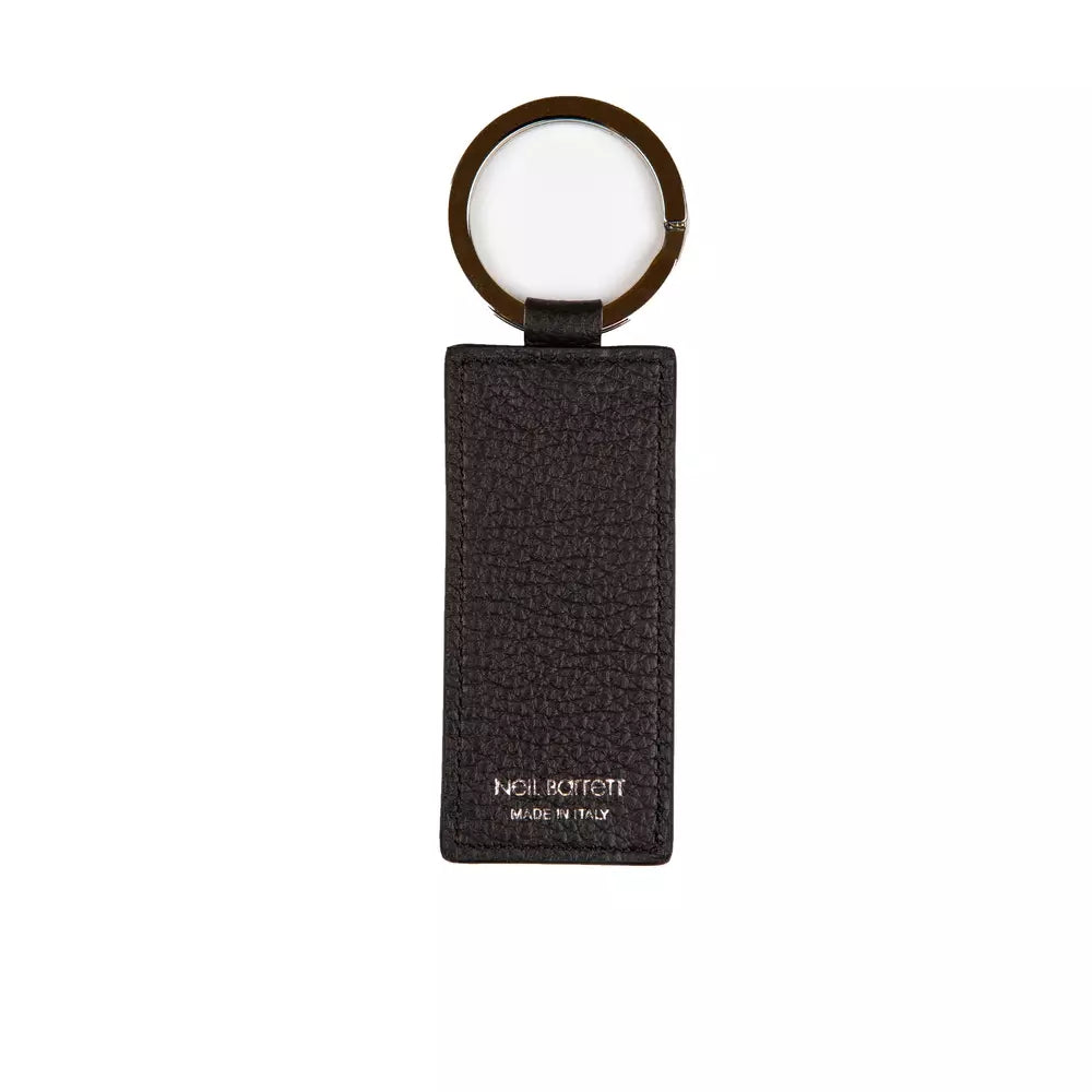 Neil Barrett Black Leather Men Keychain | Regal Royce