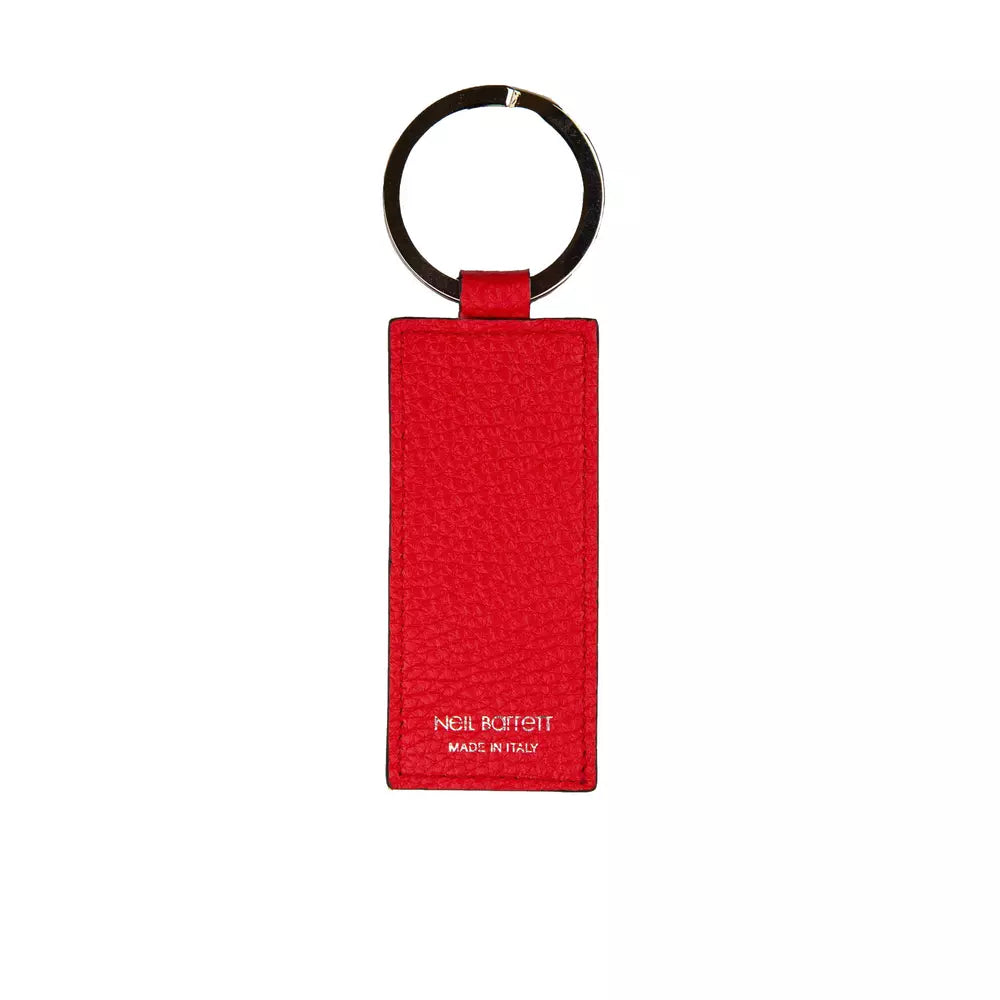 Neil Barrett Red Leather Men Keychain | Regal Royce