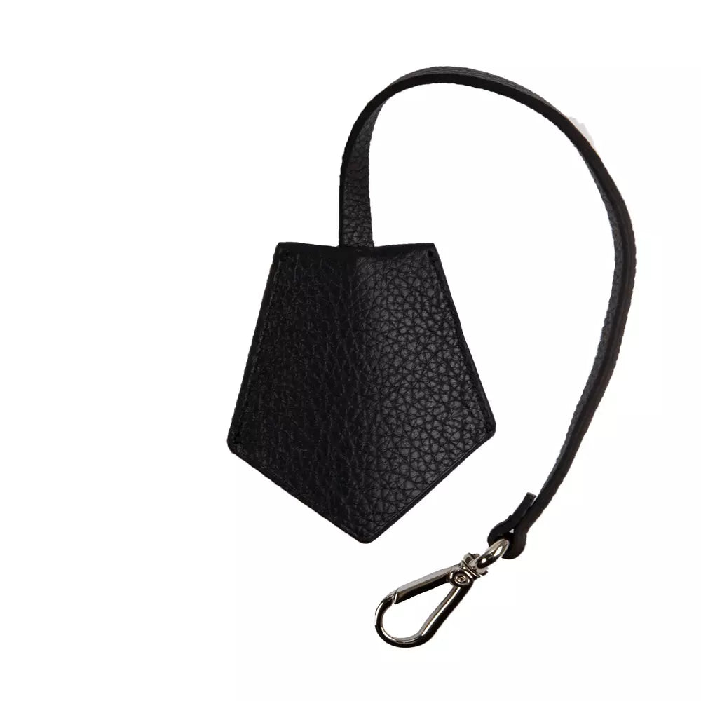 Neil Barrett Black Leather Men Keychain | Regal Royce