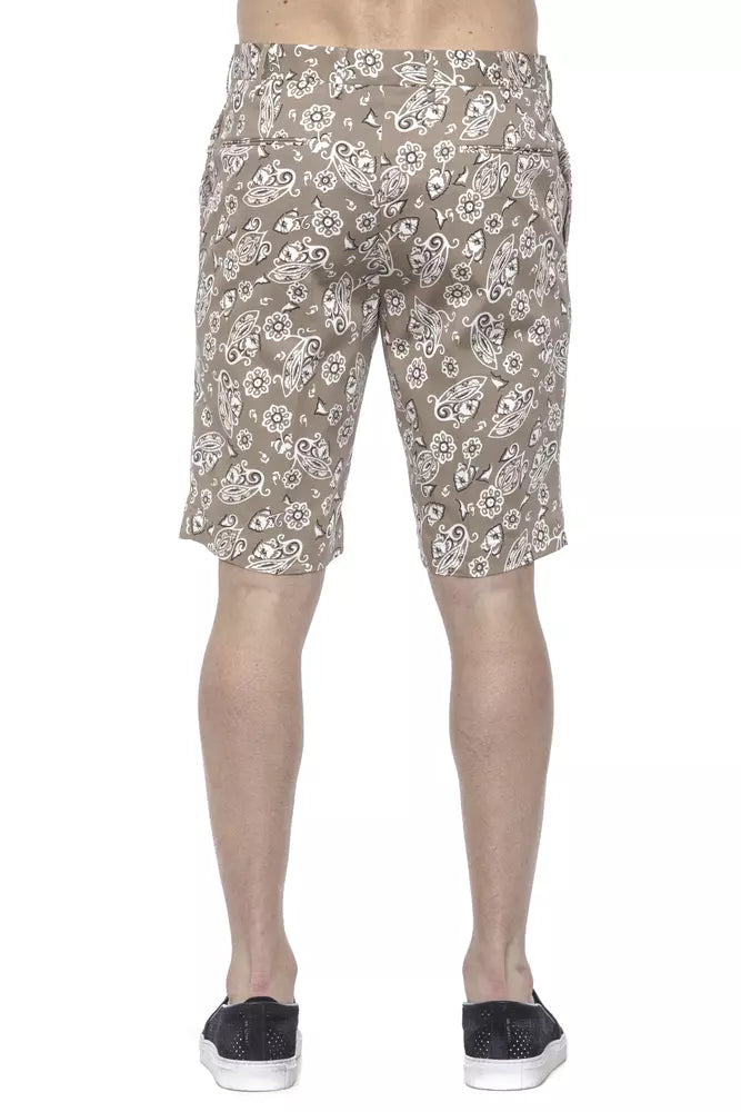 PT Torino Beige Cotton Men Bermuda Shorts | Regal Royce