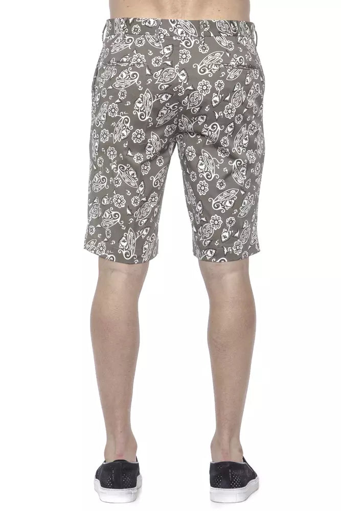 PT Torino Green Cotton Men Bermuda Short | Regal Royce
