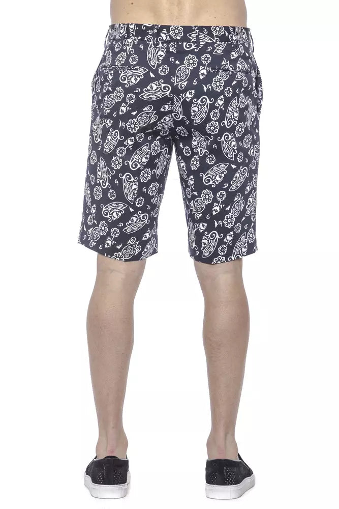 PT Torino Blue Cotton Men's Bermuda Shorts | Regal Royce