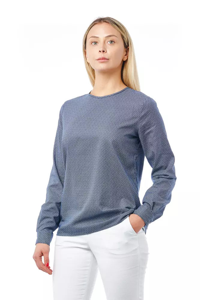 Bagutta Blue Cotton Women Shirt | Regal Royce