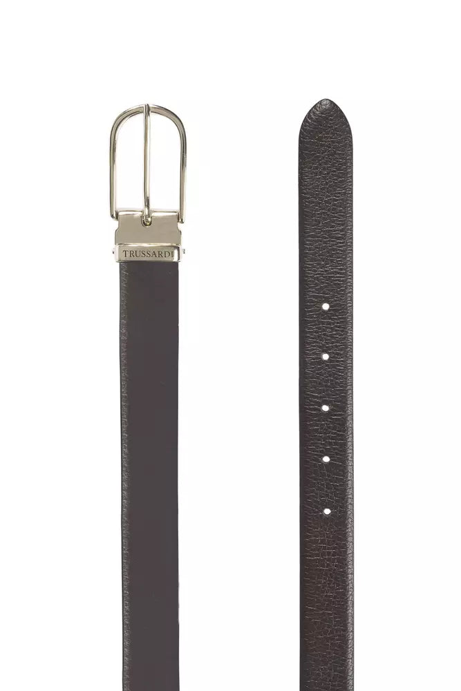Trussardi Brown Leather Belt | Regal Royce