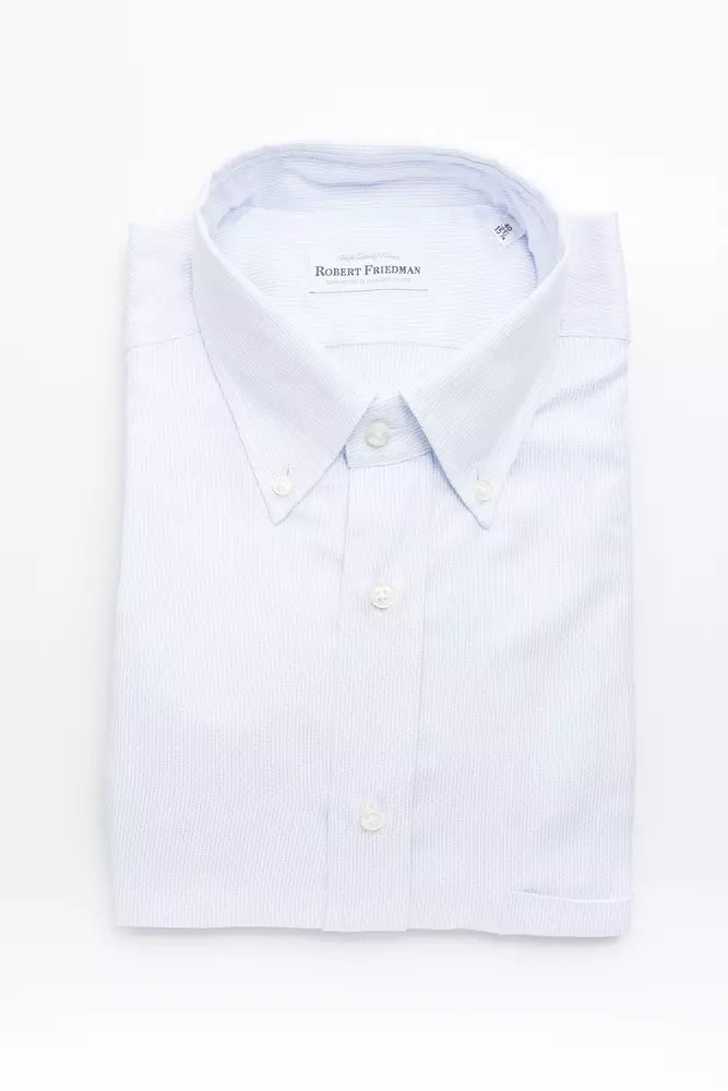 Robert Friedman Light Blue Cotton Shirt