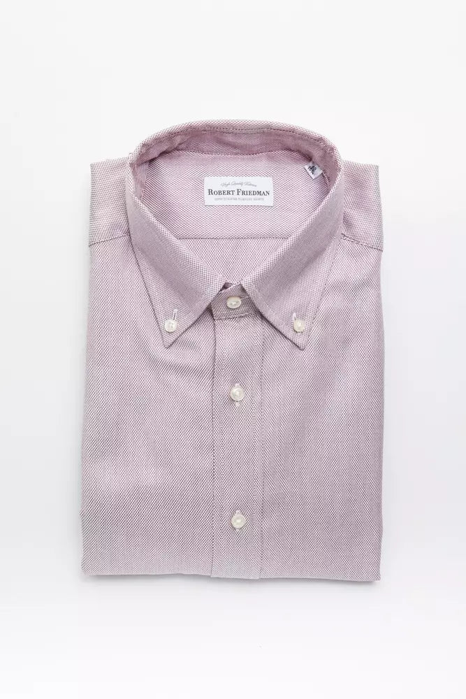 Robert Friedman Red Cotton Men's Shirt | Regal Royce
