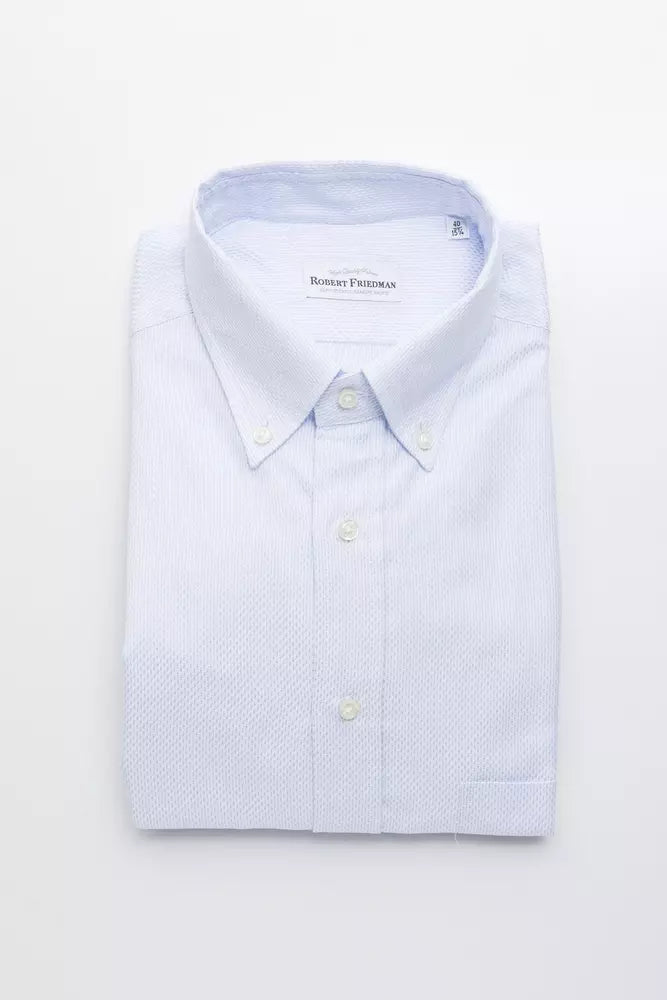 Robert Friedman Light Blue Cotton Shirt