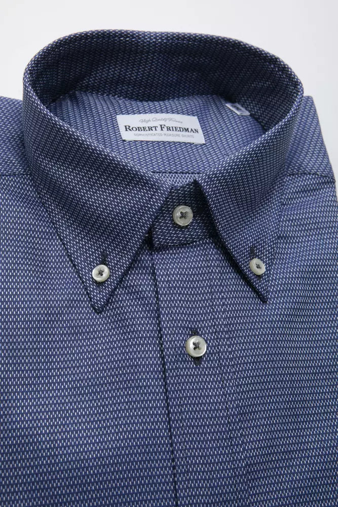 Robert Friedman Blue Cotton Shirt