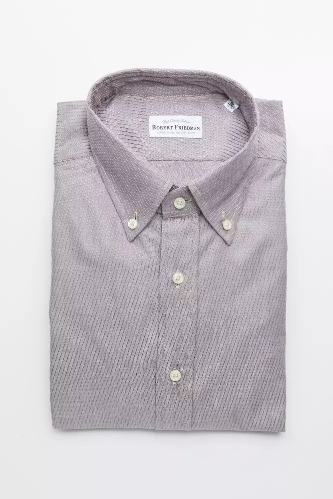 Robert Friedman Beige Cotton Men Shirt | Regal Royce