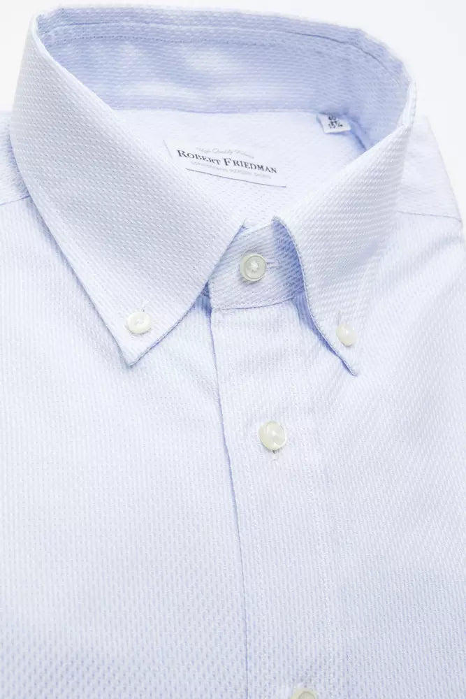 Robert Friedman Light Blue Cotton Shirt
