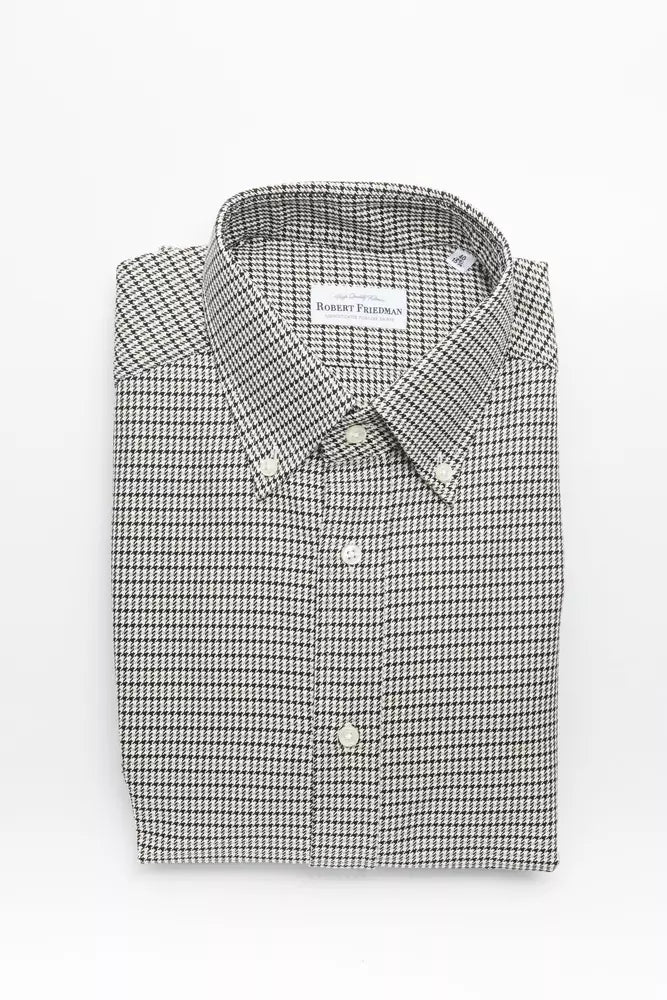 Robert Friedman Beige Cotton Men Shirt | Regal Royce